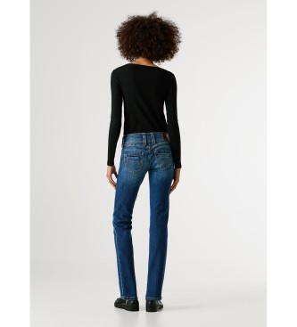 Pepe Jeans Niebieskie dżinsy Slim Iconic