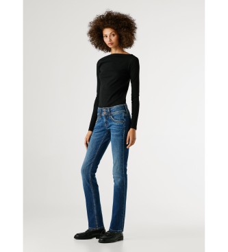 Pepe Jeans Niebieskie dżinsy Slim Iconic