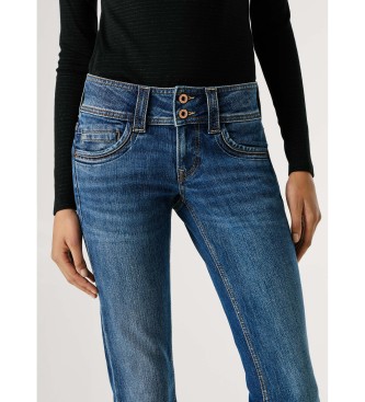 Pepe Jeans Niebieskie dżinsy Slim Iconic
