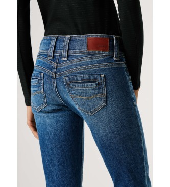Pepe Jeans Niebieskie dżinsy Slim Iconic