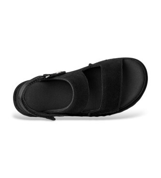 UGG Sandalias de piel Goldenstar Glide negro