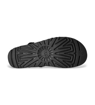 UGG Sandalias de piel Goldenstar Glide negro