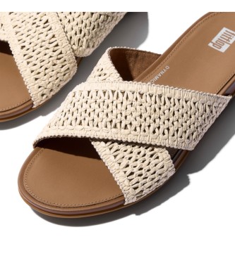 Fitflop Sandały Gracie Woven Cross w kolorze beżowym