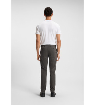 BOSS Pantaloni chino grigi slim