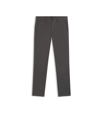 BOSS Pantaloni chino grigi slim