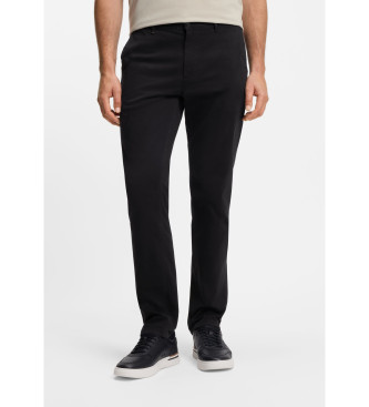 BOSS pantaloni chino neri a vestibilità slim