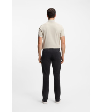 BOSS pantaloni chino neri a vestibilità slim