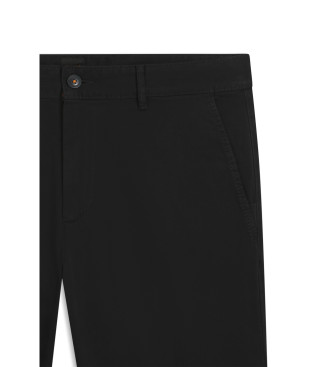 BOSS pantaloni chino neri a vestibilità slim