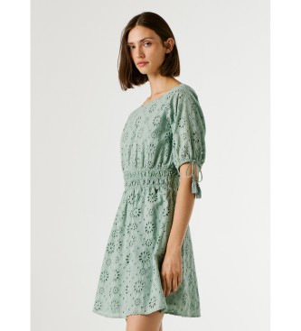 Pepe Jeans Grünes Chiara-Kleid