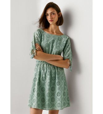 Pepe Jeans Grünes Chiara-Kleid