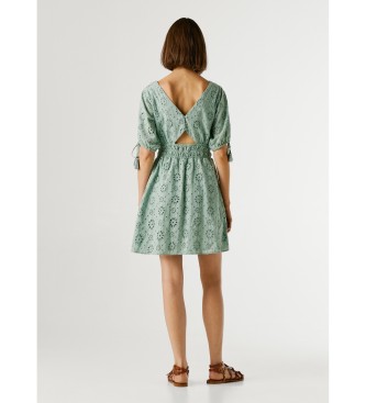 Pepe Jeans Grünes Chiara-Kleid