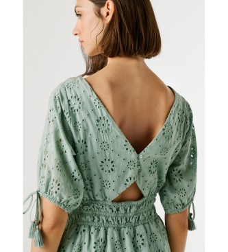 Pepe Jeans Grünes Chiara-Kleid