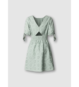 Pepe Jeans Grünes Chiara-Kleid