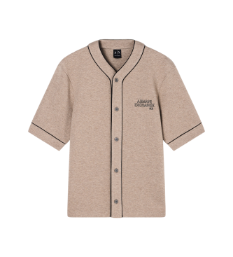 A|X Armani Exchange Majica v baseballskem slogu »Driftwood«