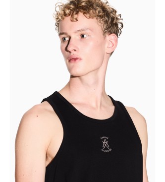 A|X Armani Exchange Black sleeveless tank top