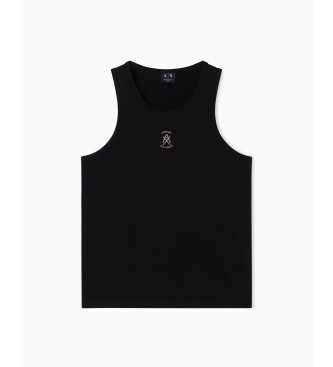 A|X Armani Exchange Black sleeveless tank top