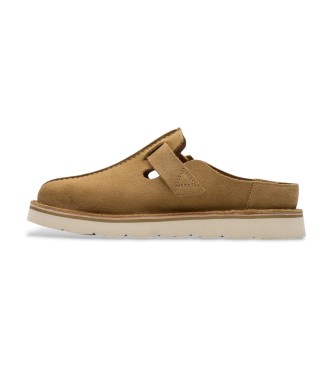 Clarks Zoccoli in pelle beige Solsbury