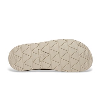 Clarks Zoccoli in pelle beige Solsbury