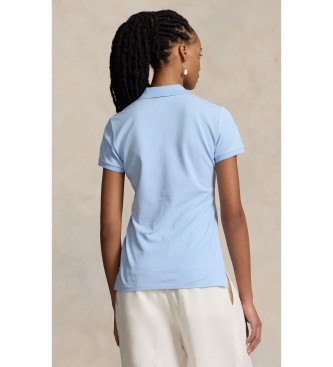 Polo Ralph Lauren Blå elastisk polo i slim fit
