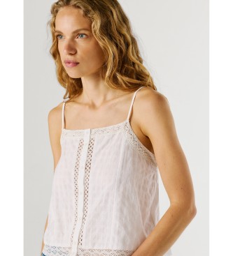 Pepe Jeans Hvid Top Daola