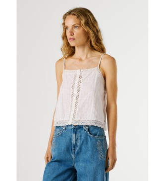 Pepe Jeans Hvid Top Daola