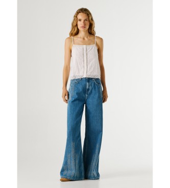 Pepe Jeans Hvid Top Daola