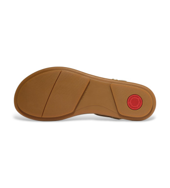 Fitflop Gracie Ultra-Jewel Ledersandalen in Gold