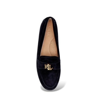 Lauren Ralph Lauren Črni usnjeni mokasini Averi III