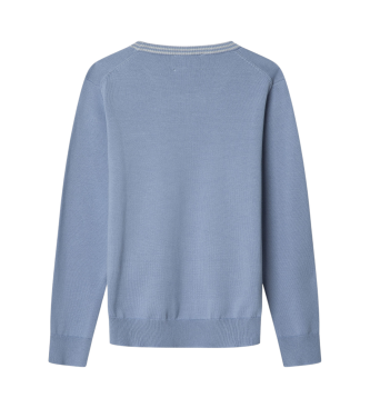 Hackett London Camisola de algodão azul