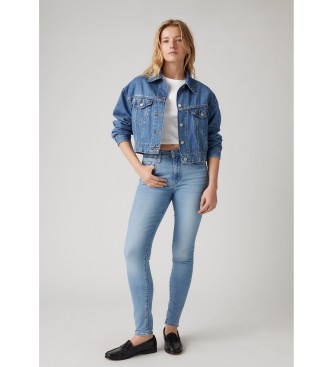 Levi's Calças de ganga 721 de cintura alta e corte justo, azuis