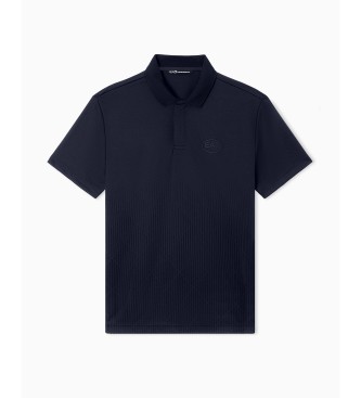 EA7 Modra majica Polo Golf Pro