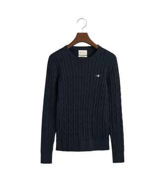 Gant Camisola de malha tricô clássica marinho