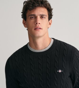 Gant Pull col rond noir