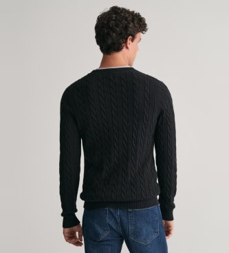 Gant Pull col rond noir