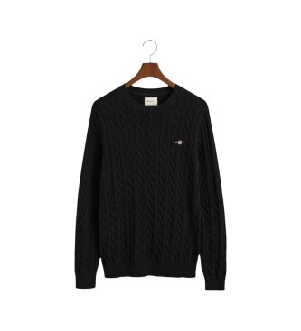 Gant Pull col rond noir
