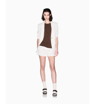 A|X Armani Exchange T-shirt marrone aderente