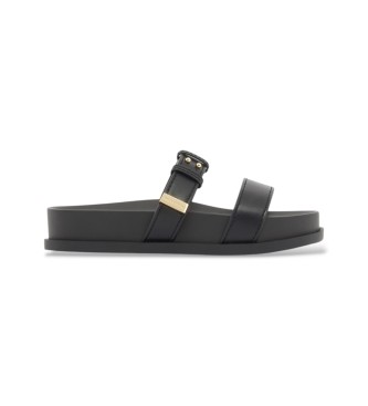 A|X Armani Exchange Black clog sandals