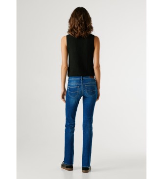 Pepe Jeans Niebieskie dżinsy Slim Venus