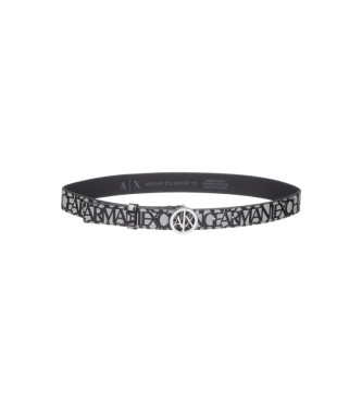 A|X Armani Exchange Cintura con fibbia nera