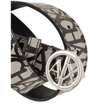 A|X Armani Exchange Cintura con fibbia nera