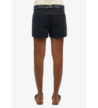 Superdry Kratke hlače Chino Classic v mornarski modri barvi