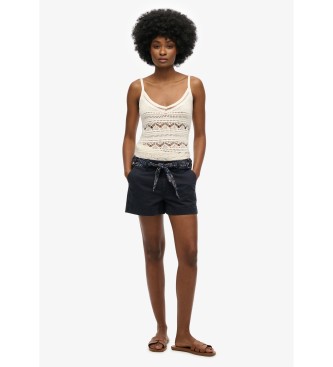 Superdry Kratke hlače Chino Classic v mornarski modri barvi