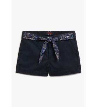 Superdry Kratke hlače Chino Classic v mornarski modri barvi