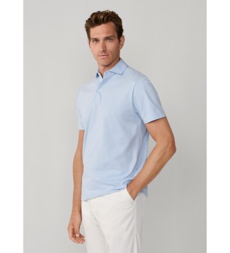 Hackett London Polo majica iz pima bombaža, klasičen kroj, svetlo modra