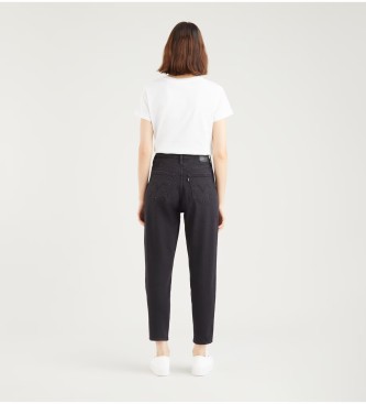 Levi's Calças de ganga de cintura alta, modelo «Mom», pretas