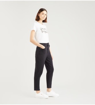 Levi's Calças de ganga de cintura alta, modelo «Mom», pretas