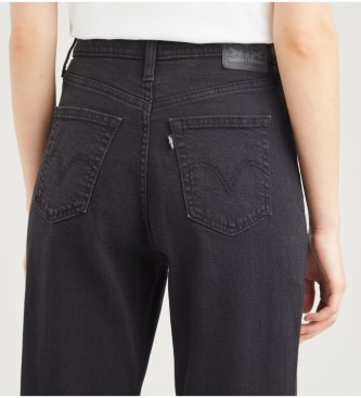 Levi's Calças de ganga de cintura alta, modelo «Mom», pretas