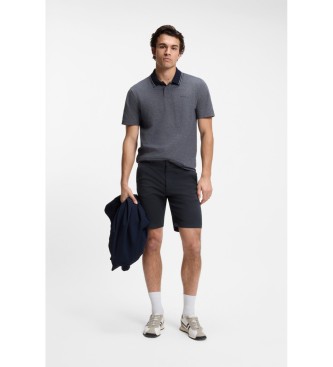 BOSS Calções chino slim fit azul-marinho