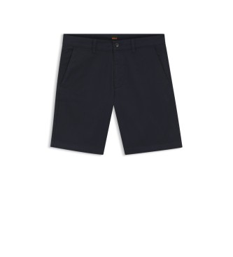 BOSS Calções chino slim fit azul-marinho