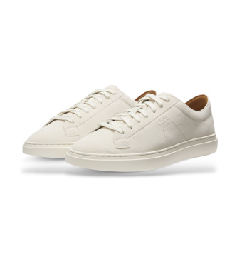 BOSS Off-white leather Kieran trainers